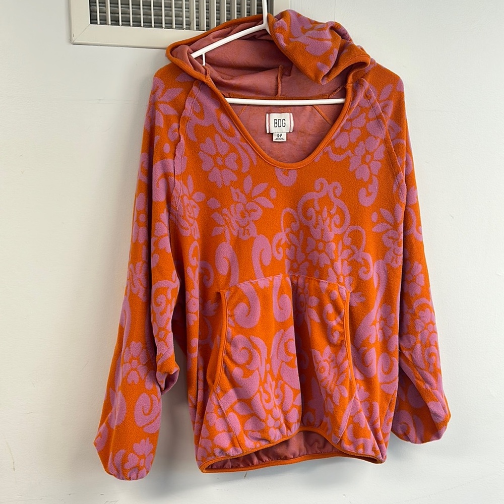 BDG Orange and Pink Women's Hoodie